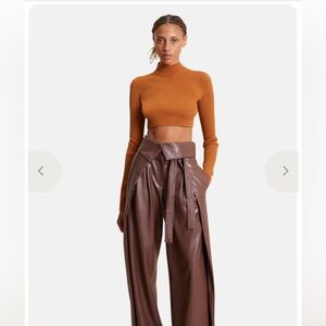 NWT A.L.C cropped mock neck shirt